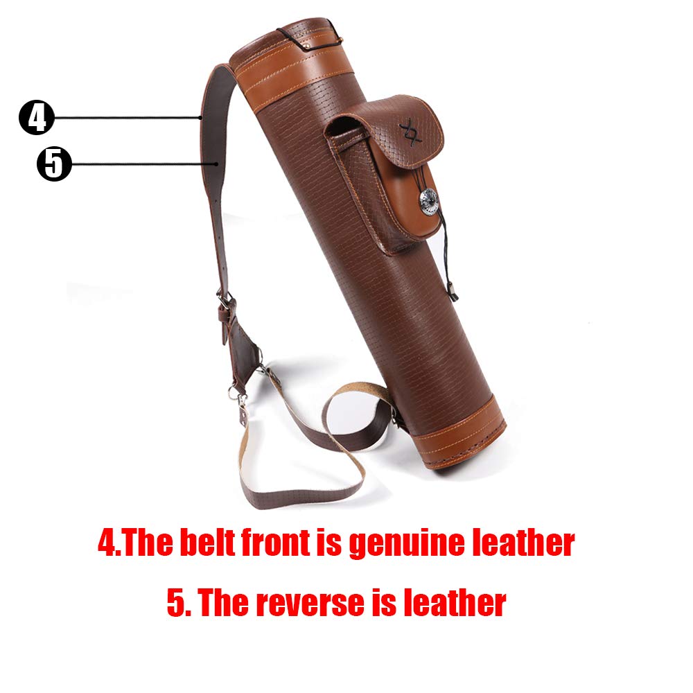 Leather Back Arrow Quiver