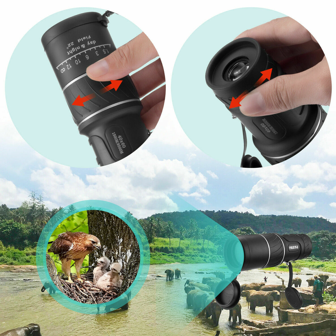 Day & Night Vision Monocular Telescope