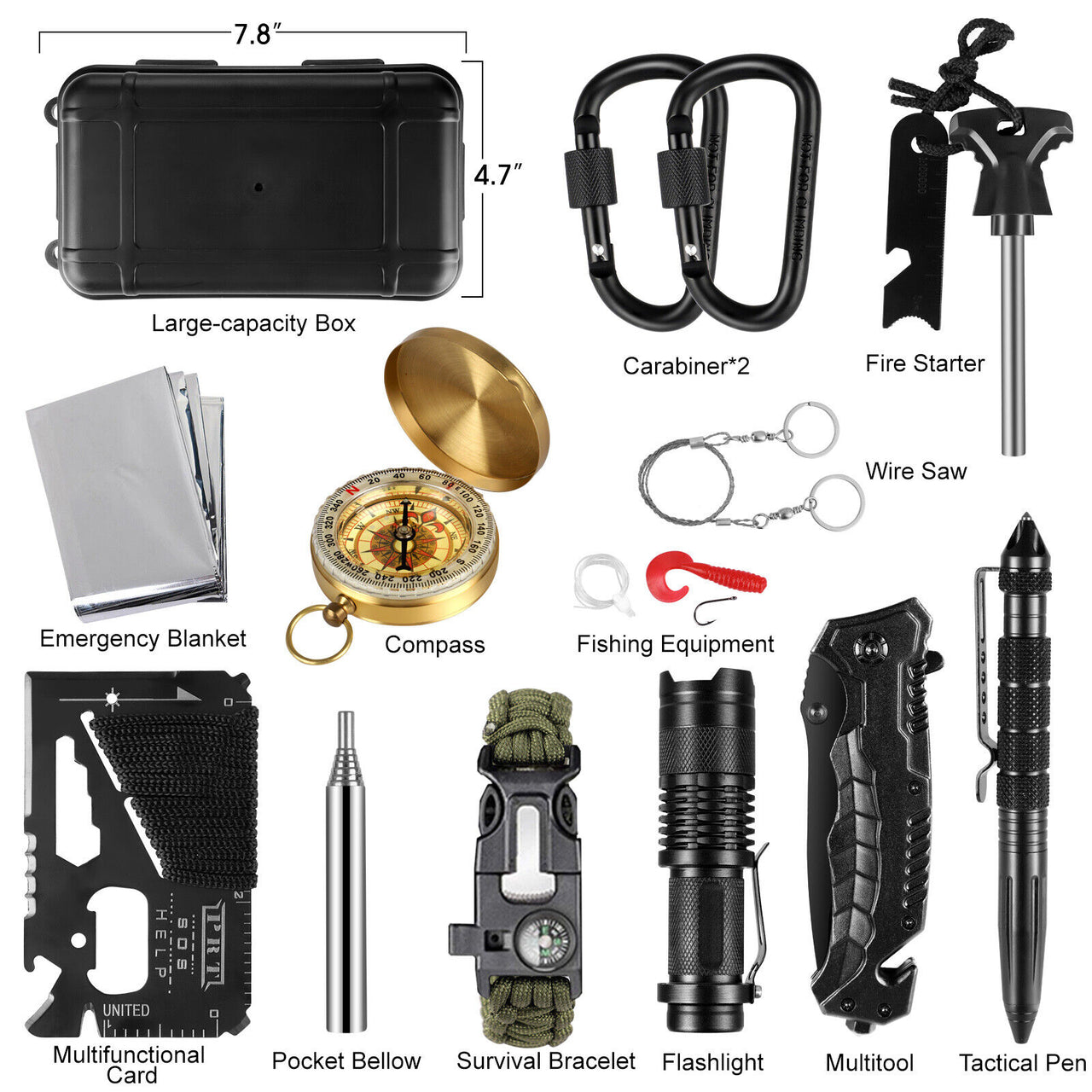 Outdoor Survival Gear Kit