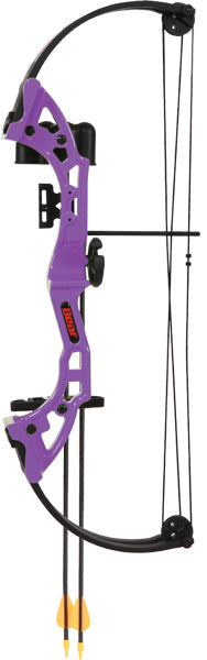 Thumbnail for Bear Archery Youth Compound - Bow Brave Rh Purple Age 8+